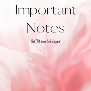 really important notes